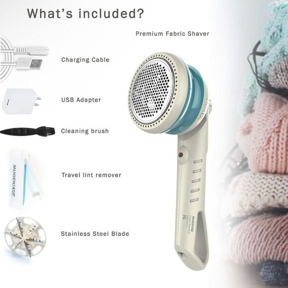 Lint Remover Electric Clothes Sweater Fabric Shaver Plus Bonus Lint Roller - Picture 2 of 8